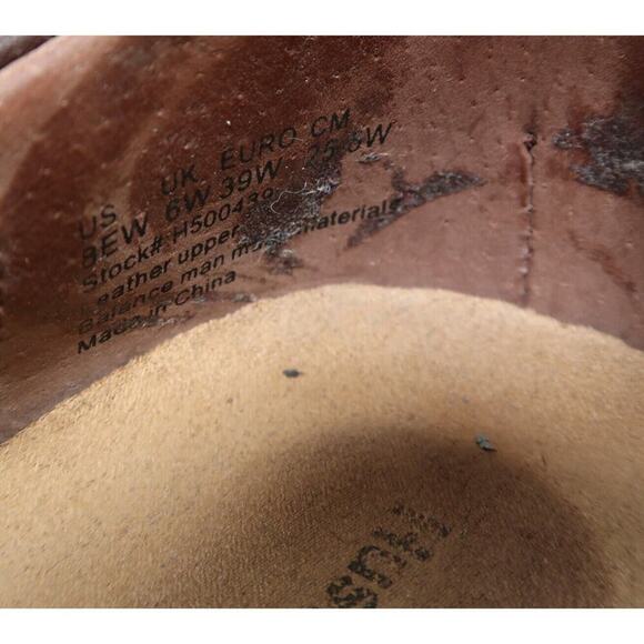 Hush Puppies Shoes Womens 8 Loafer Slip On Casual Leather Comfort Brown Wide Fit - Picture 14 of 16